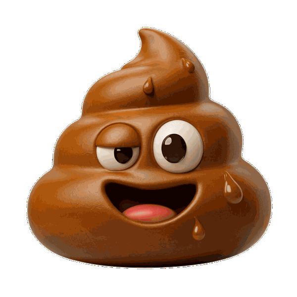 Emoji caca cartoon